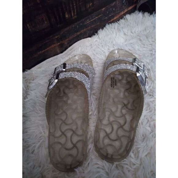 Forever21 sparkly slides sz10 - Picture 3 of 3